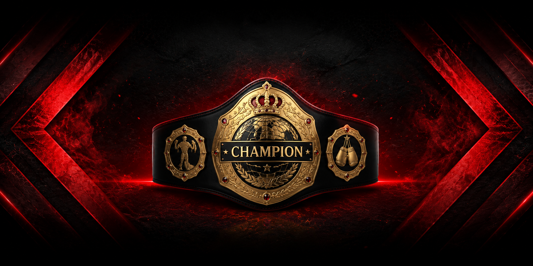 Championship belt collection homepage banner