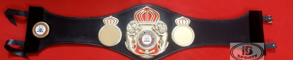 WBA New Super Lion championship belt replica featuring a lion emblem