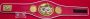IBF championship belt replica, side plate detail