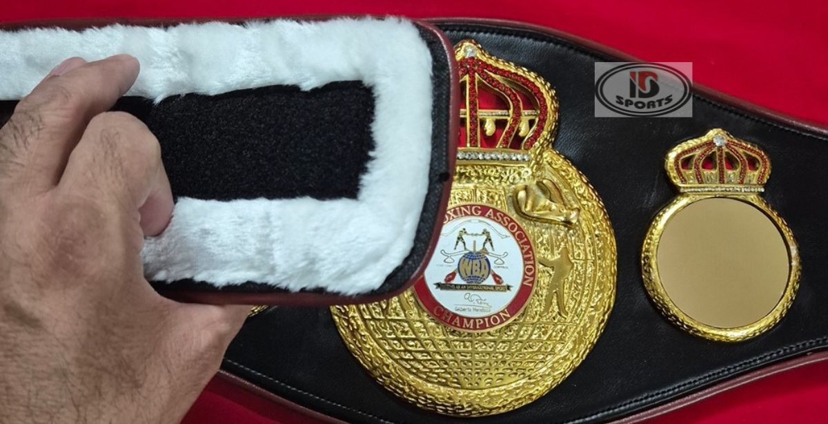 5 WBA Open Crown belt replica, back of belt