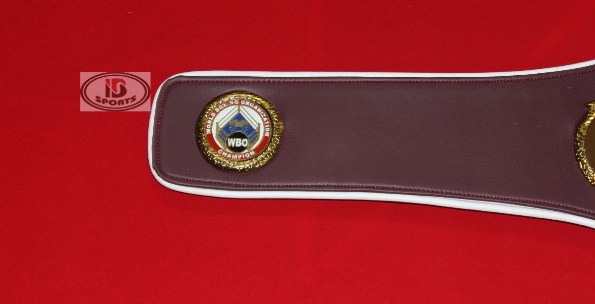 WBO championship belt replica, back of belt