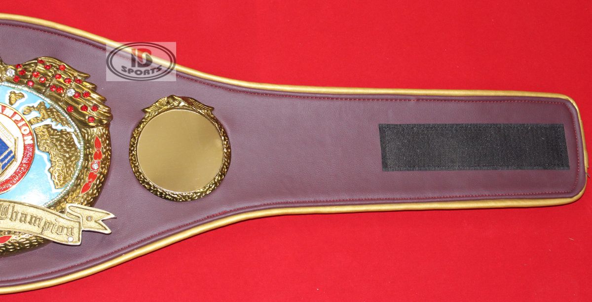 WBO Super Championship belt replica, back of belt