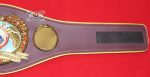 WBO Super Championship Belt Replica - straight-on close-up of gold eagle medallion