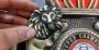 WBA Super Burned Lion championship belt replica, full-length view