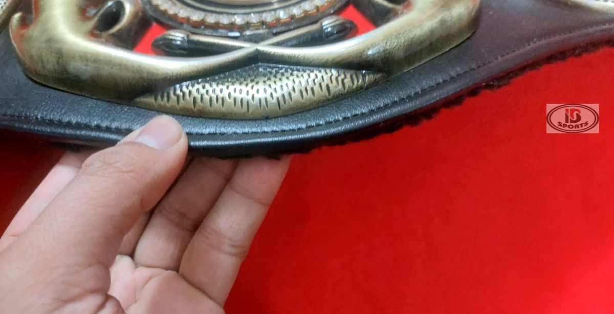 7 WBA Super Burned Lion championship belt replica, additional detail view