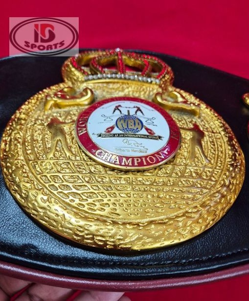 wba open crown Ibrahim Sports - 7 WBA Open Crown belt replica, additional detail view