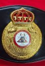 WBA Open Crown belt replica on display stand
