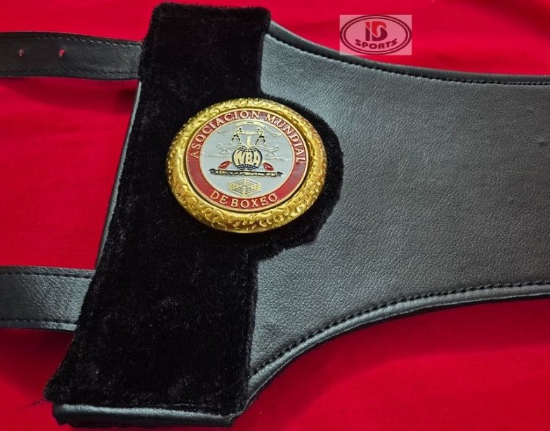 WBA Super Champion Lion belt replica on display stand