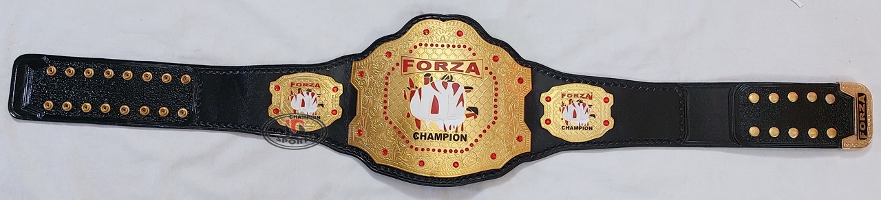 FORZA Champion belt Sep 2023 FORZA Champion custom belt reference example