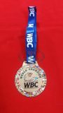 WBC custom brass medal, reverse side