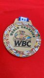 WBC custom brass medal, additional view