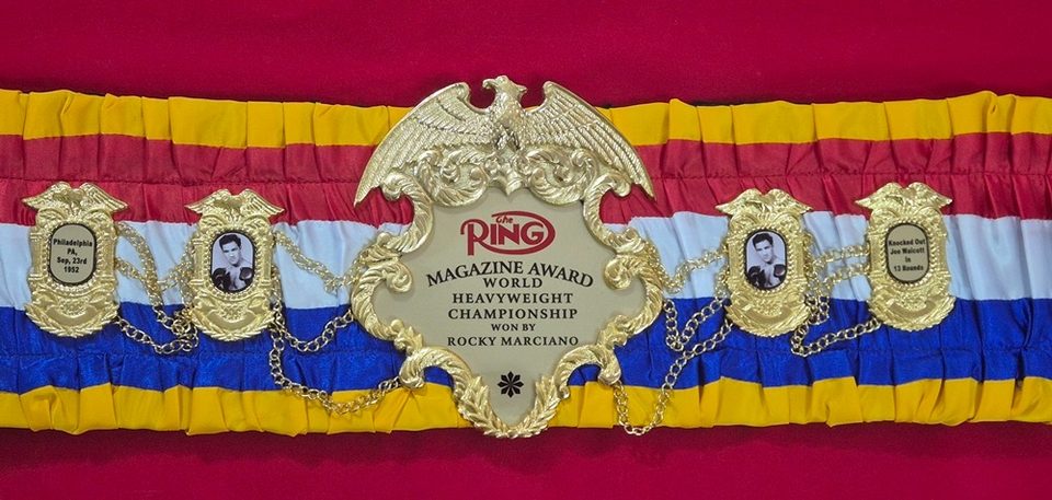 	Ring Magazine-style lineal championship belt replica